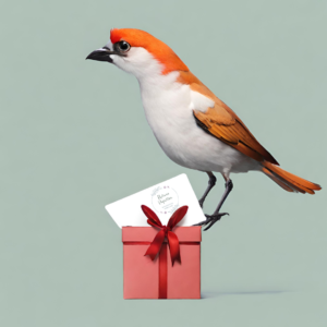 Carte cadeau oiseau